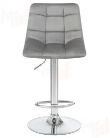 Стул барный DOBRIN TAILOR (серый велюр (MJ9-75))