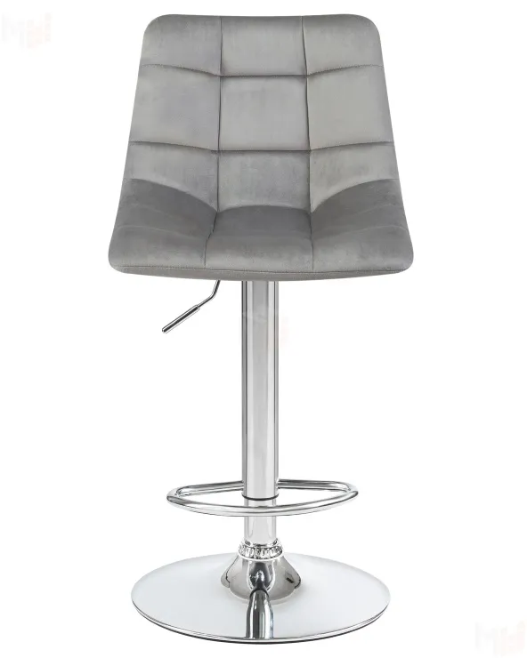 Стул барный DOBRIN TAILOR (серый велюр (MJ9-75))