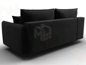 Диван прямой Лига-064 НПБ ( SEVEN 35 черный )