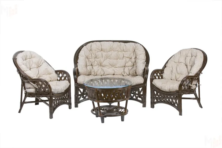 Комплект Черчилль (Рузвельт) с 2-х местным диваном и круглым столом