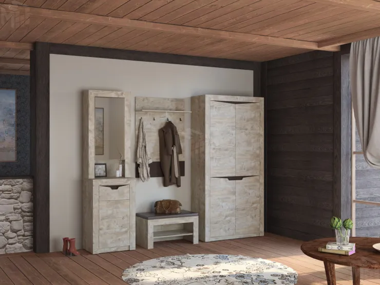 Прихожая Хилтон Дуб юкон/Гранж №2