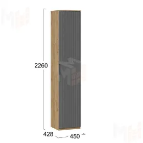 Шкаф для белья Хилтон  Исп. 2 - 303.002.000 Графит