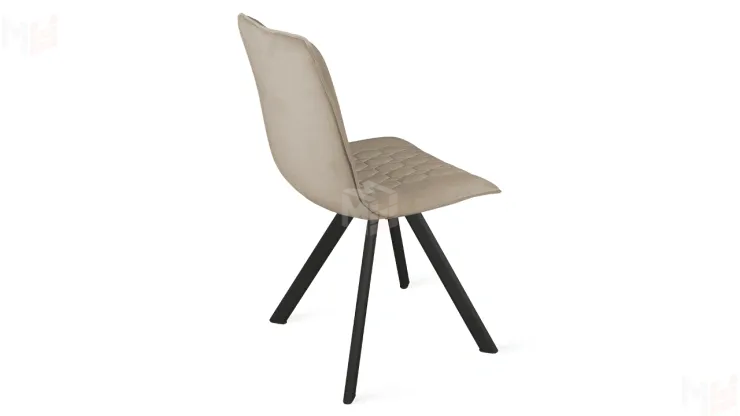 Стул Хьюго К2 Черный муар, Велюр Confetti Smoke