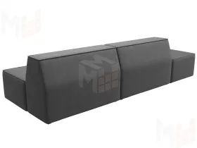 Диван прямой модульный Монс Модерн левый ( JOLY 13 серый )