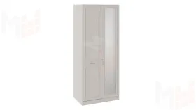 Шкаф для одежды с 1 глухой и 1 зеркальной дверью левый с опорой «Сабрина»