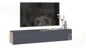 Тумба ТВ Порто - ТД-393.03.11 Яблоня Беллуно, Графит софт