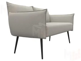 Диван прямой Лига-083 ( рогожка Амур 02 бежевый )