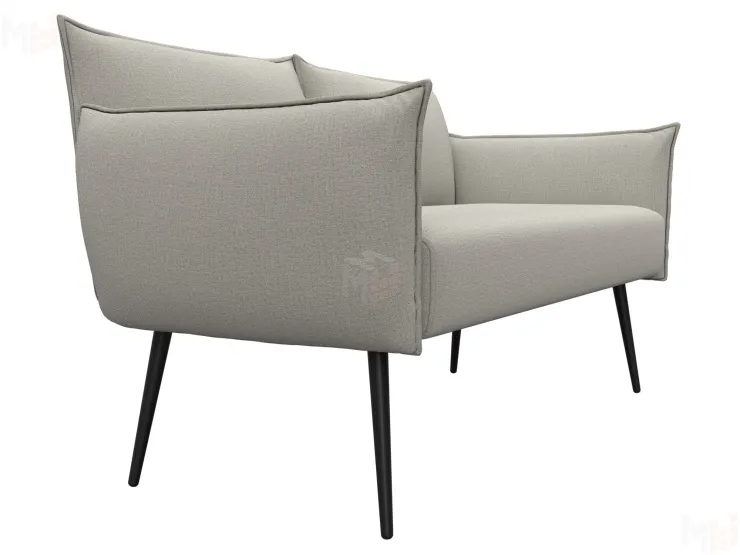 Диван прямой Лига-083 ( рогожка Амур 02 бежевый )