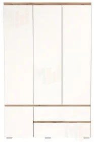  Шкаф ГРЕТТА 4С2Я  Дуб Крафт золотой-Белый