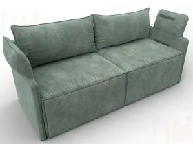 Диван прямой модульный Лига-106 ( BRUT 08 зеленый )