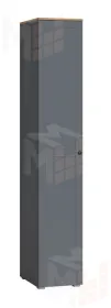 Шкаф-пенал Остин 13.225 серый графит