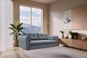 Диван прямой Лига-100 НПБ ( TOWER 10 серый )