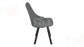 Стул Франк (паук) исп. 2 - ДП2-30 Черный матовый/Catania Silver (серый)