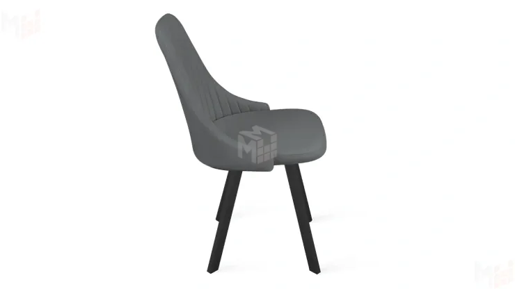 Стул Франк (паук) исп. 2 - ДП2-30 Черный матовый/Catania Silver (серый)