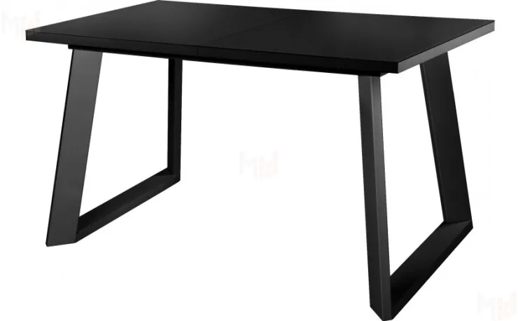 Стол раскладной стеклянный Райт Лофт 120 Черный