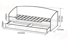 Серия детской мебели Пираты - комната №3