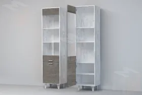 Пенал ПС-1 Эго на ножках Бетон Светлый/Камень Темный