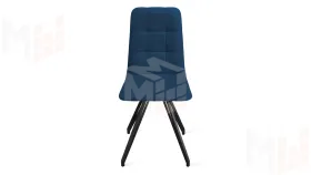 Стул Аспен К4 Черный муар, Велюр Confetti Blue
