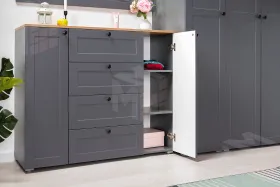 Комод Остин 16.221 серый графит