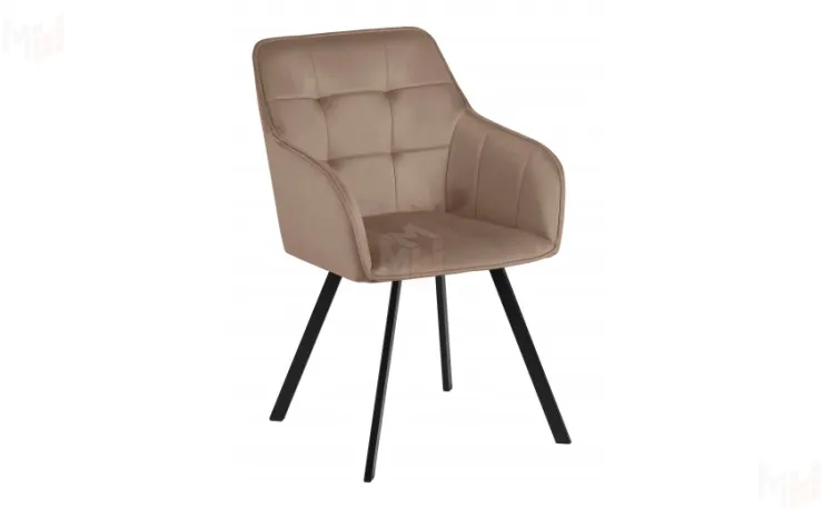 Кресло поворотное Мони Confetti latte/черный