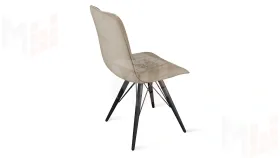 Стул Хьюго К3 Черный муар, Велюр Confetti Smoke