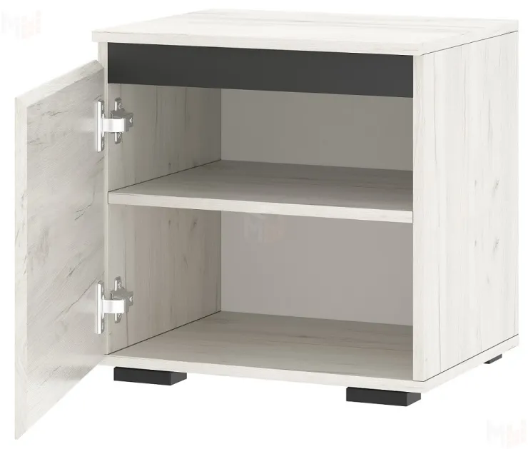 Тумба ГРЕТТА 500  Дуб Крафт белый