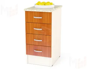 Шкаф нижний с четырьмя ящиками Клер ШН4Я 400