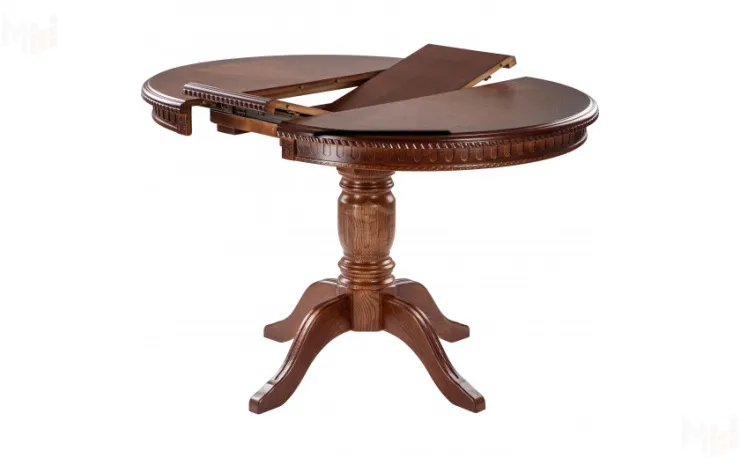 Стол деревянный раскладной Лорель D90 Миланский орех