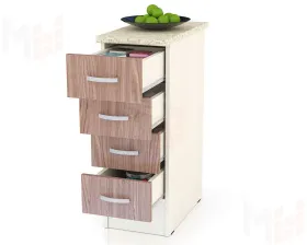 Шкаф нижний с четырьмя ящиками Клер ШН4Я 300