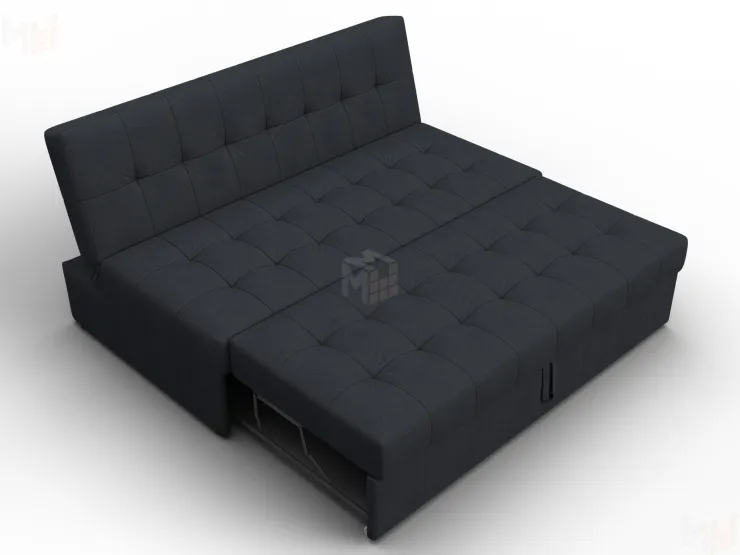 Диван прямой Лига-107 (160) ( JOLY 16 темно-серый )