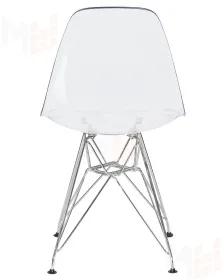 Стул обеденный DOBRIN DSR CASPER (ножки хром, цвет прозрачный)