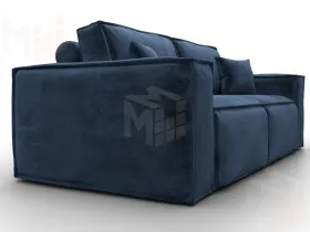 Диван прямой Лига-081 НПБ ( TOWER 13 синий )