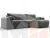 Диван угловой Лига-099 угол универсальный ( TOWER 10 серый )
