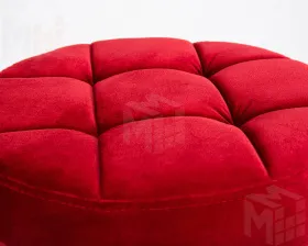 Табурет барный DOBRIN BRUNO BLACK (бордо велюр (MJ9-43))