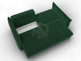 Диван прямой Лига-100 НПБ ( SEVEN 626 зеленый )