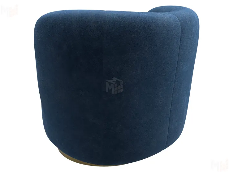 Кресло Лига-072 ( велюр BRUT 11 синий )