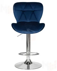 Стул барный DOBRIN BARNY (синий велюр (MJ9-117))
