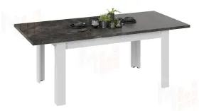 Стол обеденный Ванкувер тип 1  Белый, Ателье темный