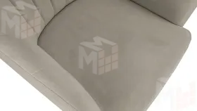 Стул Верона Т6 Белый муар, Велюр D002 бежевый