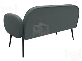 Диван прямой Лига-086 ( Амур 07 серый )