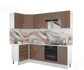 Кухня Европа угловая 1,2*2,4 Винтаж