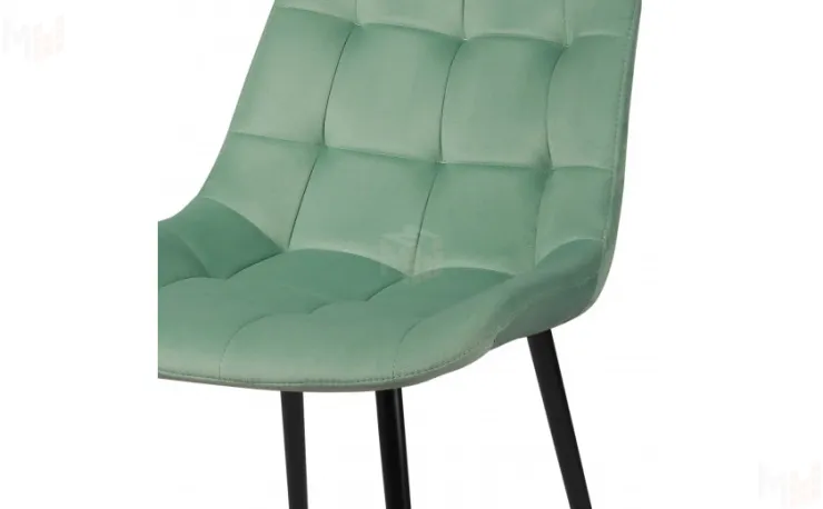 Барный поворотный стул Эйден Confetti aquamarine/черный