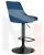 Стул барный DOBRIN JOSEPH BLACK (синий велюр (MJ9-117))