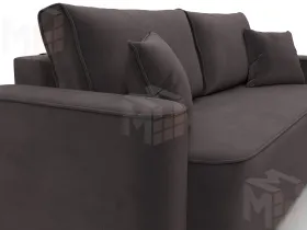 Диван прямой Лига-118 НПБ ( SEVEN 727 коричневый )