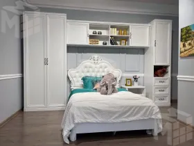 Шкаф детский Мишель 2-ств без зеркал белый матовый