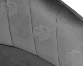 Стул барный DOBRIN DARCY BLACK (серый велюр (1922-19))