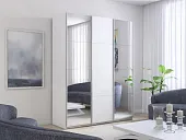 Шкаф-купе  широкий  Прайм 3-х дверный Зеркало, ЛДСП 240 см