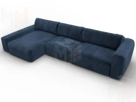 Диван угловой Лига-066 НПБ Лонг угол левый ( TOWER 13 синий )