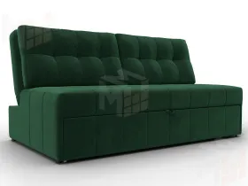 Диван прямой Лига-107 (160) ( SEVEN 626 зеленый )