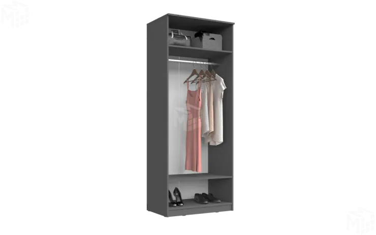 Шкаф Челси 2-х ств платяной (графит)